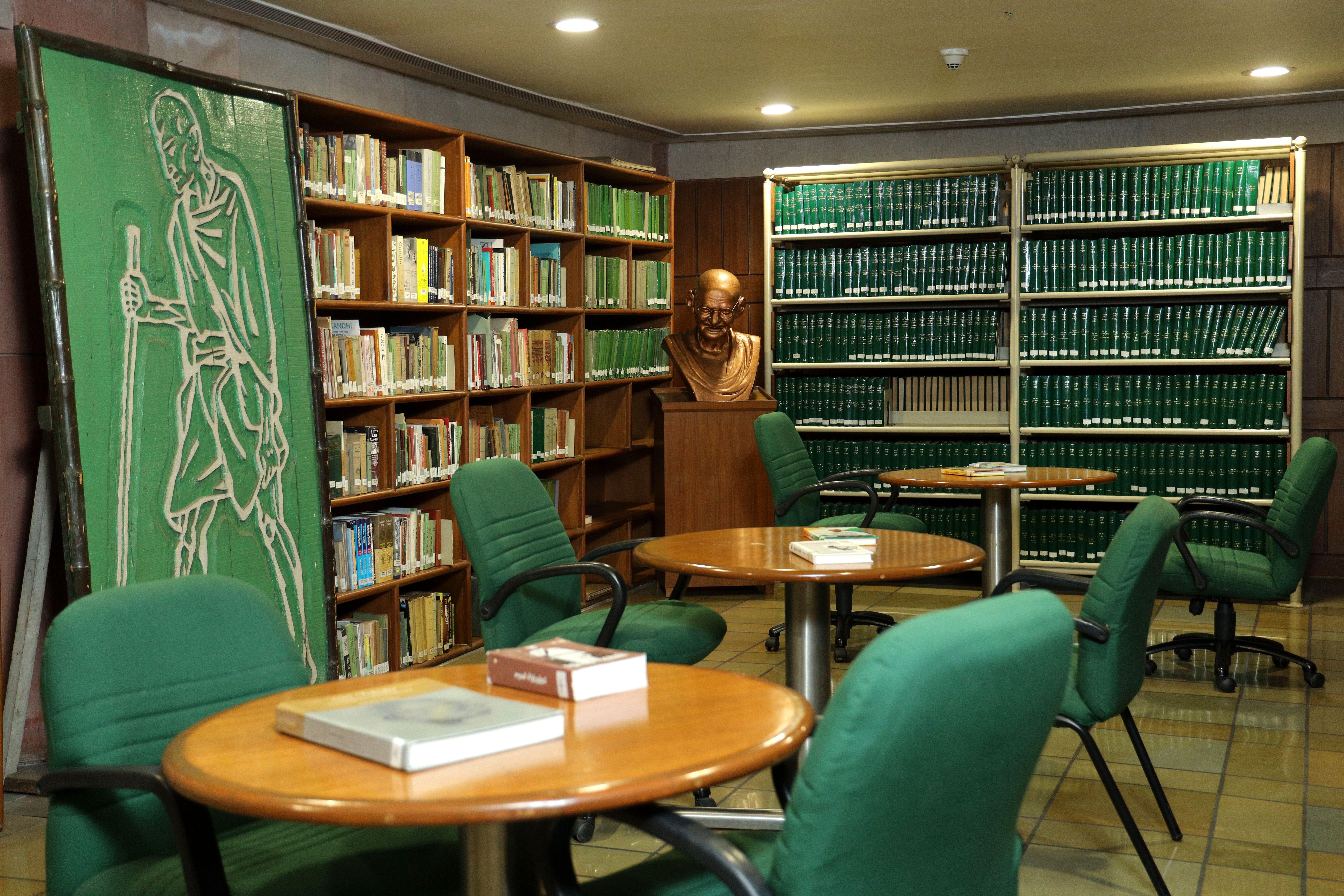 Gandhiana Section of the Library.jpg